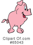Pig Clipart #65043 by Dennis Holmes Designs