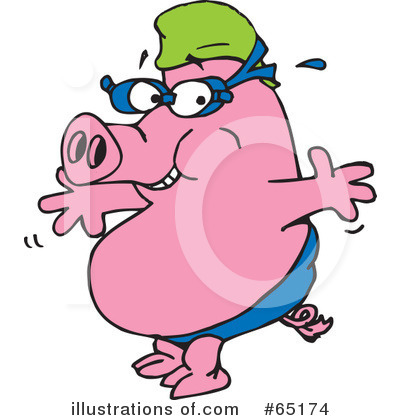 Pig Clipart #65174 by Dennis Holmes Designs