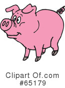 Pig Clipart #65179 by Dennis Holmes Designs