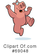 Pig Clipart #69048 by Cory Thoman