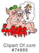 Pig Clipart #74889 by LaffToon