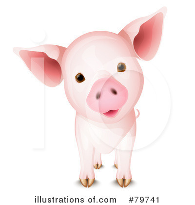 Royalty-Free (RF) Pig Clipart Illustration by Oligo - Stock Sample #79741