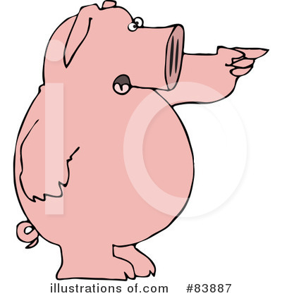 Royalty-Free (RF) Pig Clipart Illustration by djart - Stock Sample #83887