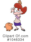 Piggy Bank Clipart #1046334 by toonaday