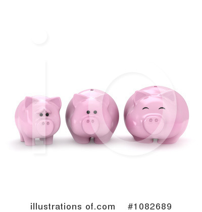 Royalty-Free (RF) Piggy Bank Clipart Illustration by BNP Design Studio - Stock Sample #1082689
