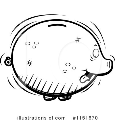 Royalty-Free (RF) Piggy Bank Clipart Illustration by Cory Thoman - Stock Sample #1151670