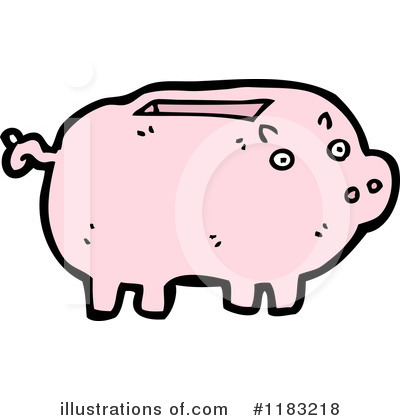 Royalty-Free (RF) Piggy Bank Clipart Illustration by lineartestpilot - Stock Sample #1183218