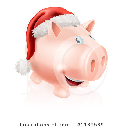 Royalty-Free (RF) Piggy Bank Clipart Illustration by AtStockIllustration - Stock Sample #1189589