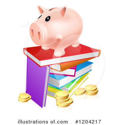 Royalty-Free (RF) Piggy Bank Clipart Illustration by AtStockIllustration - Stock Sample #1204217