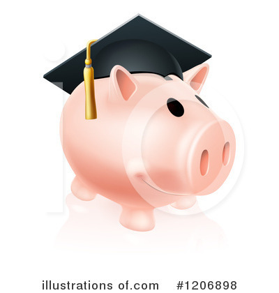 Royalty-Free (RF) Piggy Bank Clipart Illustration by AtStockIllustration - Stock Sample #1206898