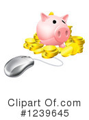 Piggy Bank Clipart #1239645 by AtStockIllustration