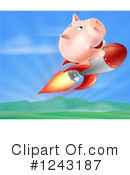 Piggy Bank Clipart #1243187 by AtStockIllustration