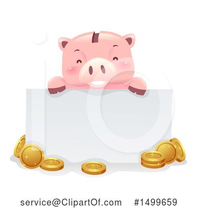Royalty-Free (RF) Piggy Bank Clipart Illustration by BNP Design Studio - Stock Sample #1499659