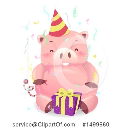 Royalty-Free (RF) Piggy Bank Clipart Illustration by BNP Design Studio - Stock Sample #1499660