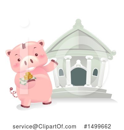 Royalty-Free (RF) Piggy Bank Clipart Illustration by BNP Design Studio - Stock Sample #1499662