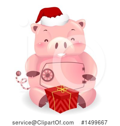 Royalty-Free (RF) Piggy Bank Clipart Illustration by BNP Design Studio - Stock Sample #1499667