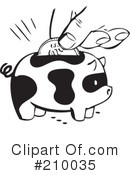 Piggy Bank Clipart #210035 by BestVector