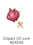 Piggy Bank Clipart #24536 by KJ Pargeter