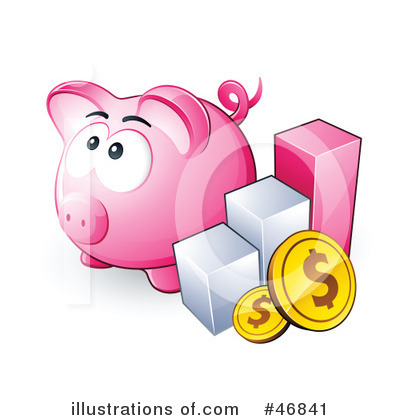 Piggy Bank Clipart #46841 by beboy