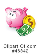 Piggy Bank Clipart #46842 by beboy