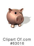 Piggy Bank Clipart #63016 by AtStockIllustration