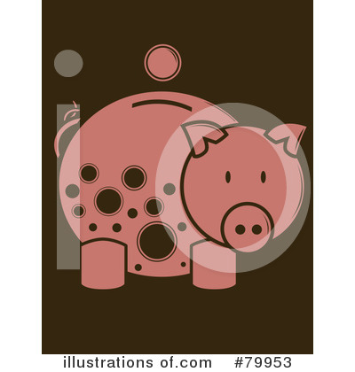 Royalty-Free (RF) Piggy Bank Clipart Illustration by Randomway - Stock Sample #79953
