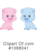 Pigs Clipart #1088041 by yayayoyo