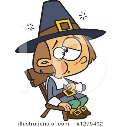 Royalty-Free (RF) Pilgrim Clipart Illustration by toonaday - Stock Sample #1275492