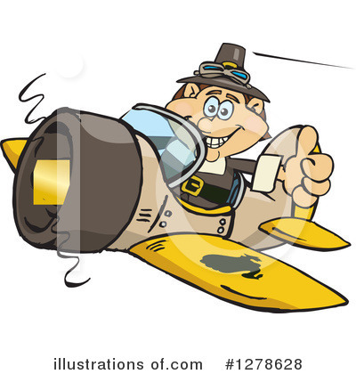 Airplane Clipart #1278628 by Dennis Holmes Designs