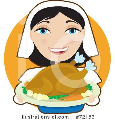 Royalty-Free (RF) Pilgrim Clipart Illustration by Maria Bell - Stock Sample #72153