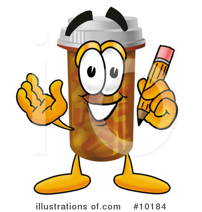 Pill Bottle Clipart #10184 by Toons4Biz