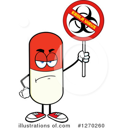 Royalty-Free (RF) Pill Character Clipart Illustration by Hit Toon - Stock Sample #1270260