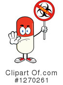 Pill Character Clipart #1270261 by Hit Toon