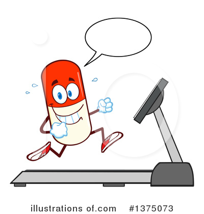Pill Mascot Clipart #1375073 by Hit Toon