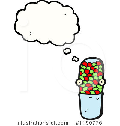 Royalty-Free (RF) Pill Clipart Illustration by lineartestpilot - Stock Sample #1190776