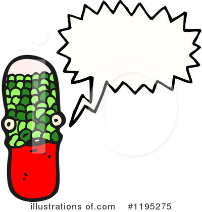 Royalty-Free (RF) Pill Clipart Illustration by lineartestpilot - Stock Sample #1195275