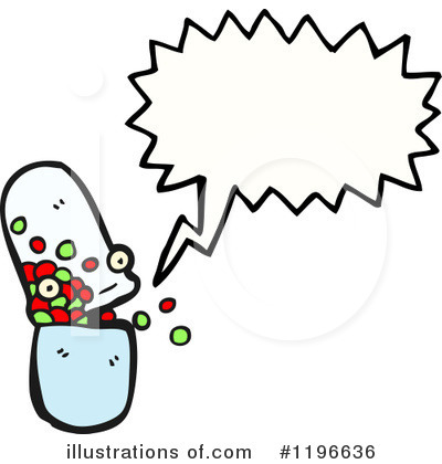 Royalty-Free (RF) Pill Clipart Illustration by lineartestpilot - Stock Sample #1196636