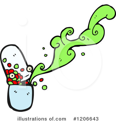 Royalty-Free (RF) Pill Clipart Illustration by lineartestpilot - Stock Sample #1206643