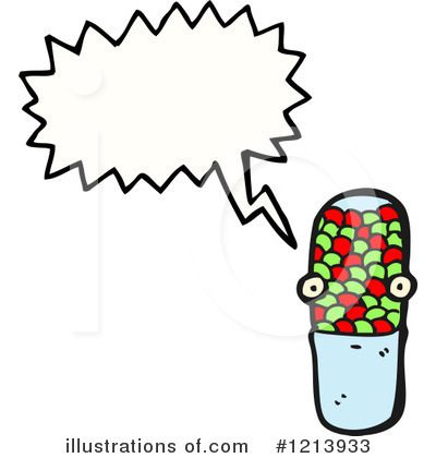 Royalty-Free (RF) Pill Clipart Illustration by lineartestpilot - Stock Sample #1213933