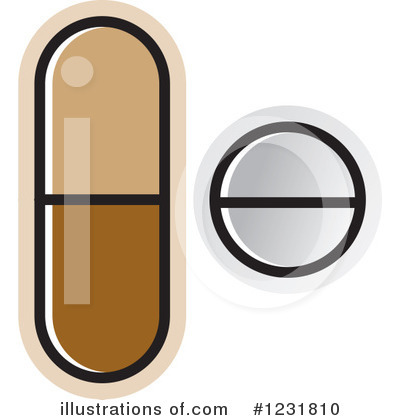 Royalty-Free (RF) Pill Clipart Illustration by Lal Perera - Stock Sample #1231810
