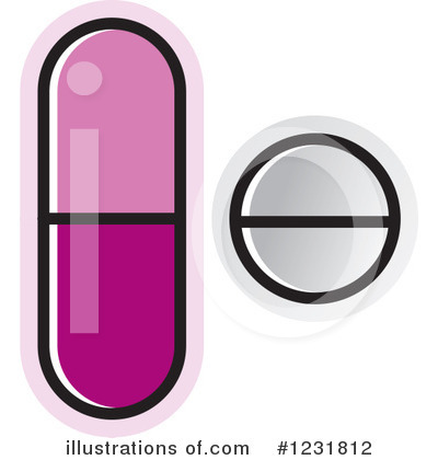Royalty-Free (RF) Pill Clipart Illustration by Lal Perera - Stock Sample #1231812