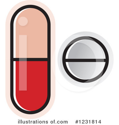 Royalty-Free (RF) Pill Clipart Illustration by Lal Perera - Stock Sample #1231814