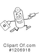 Pill Mascot Clipart #1206918 by Hit Toon