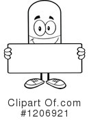 Pill Mascot Clipart #1206921 by Hit Toon