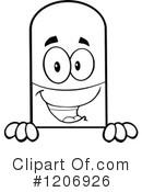 Pill Mascot Clipart #1206926 by Hit Toon
