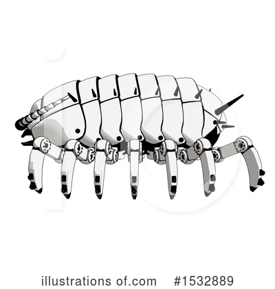 Pillbug Clipart #1532889 by Leo Blanchette