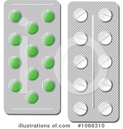 Royalty-Free (RF) Pills Clipart Illustration by Vector Tradition SM - Stock Sample #1066310