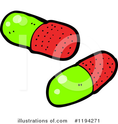 Royalty-Free (RF) Pills Clipart Illustration by lineartestpilot - Stock Sample #1194271