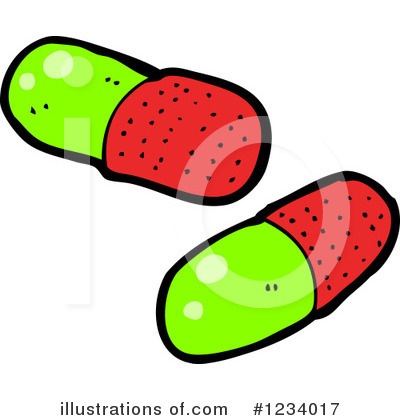 Royalty-Free (RF) Pills Clipart Illustration by lineartestpilot - Stock Sample #1234017