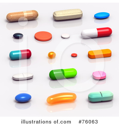 Royalty-Free (RF) Pills Clipart Illustration by Tonis Pan - Stock Sample #76063